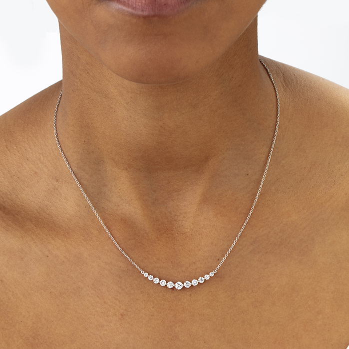 Diamond Smile Necklace 1ctw approx.