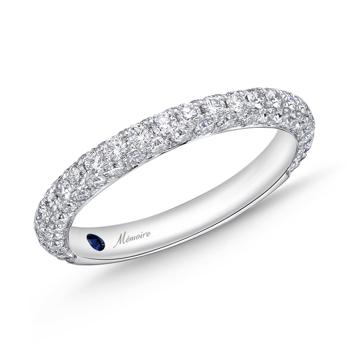 Pave 3/4 Round Band Matching Ring 1st Ser. Mdl 03