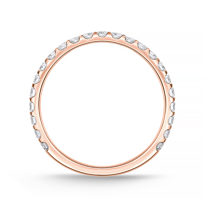 Odessa 3/4 Round Band .47-.54ctw (1.75mm stones)