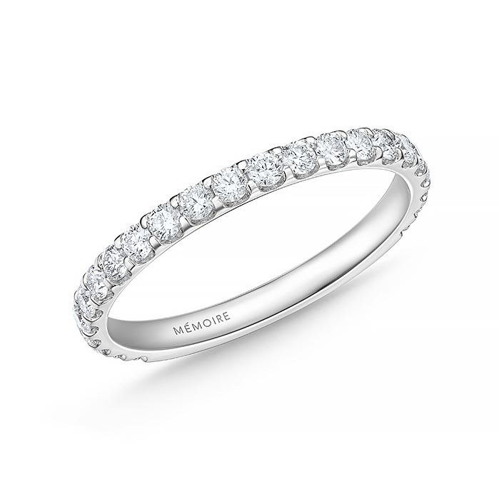 Odessa 3/4 Round Band .47-.54ctw (1.75mm stones)