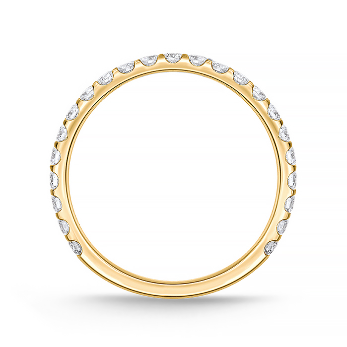 Odessa 3/4 Round Band .47-.54ctw (1.75mm stones)