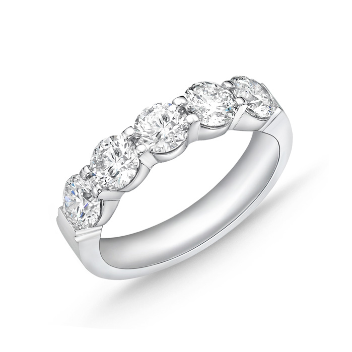 Petite Prong 5 Stone Band 2ctw approx.