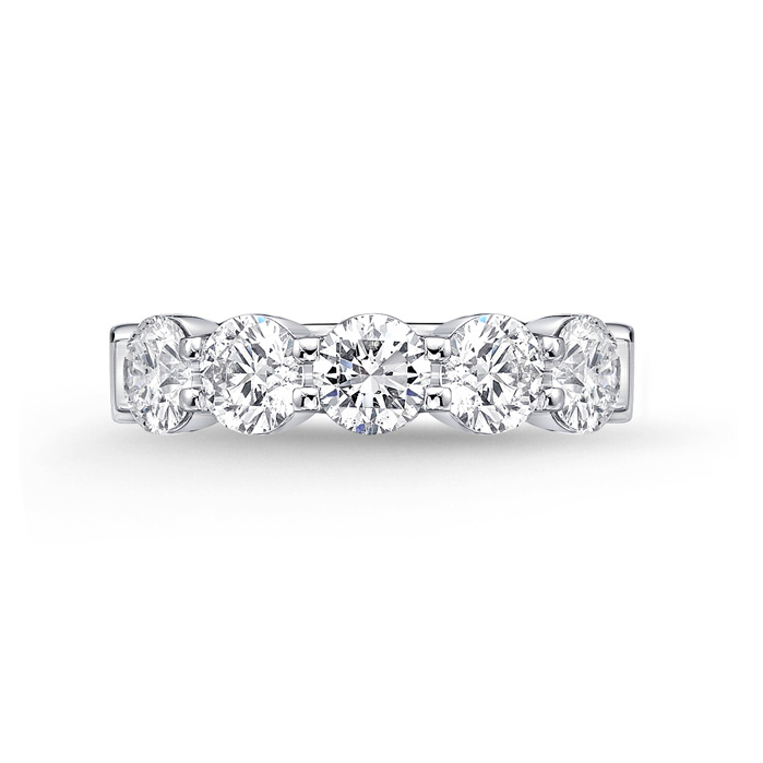 Petite Prong 5 Stone Band 2ctw approx.