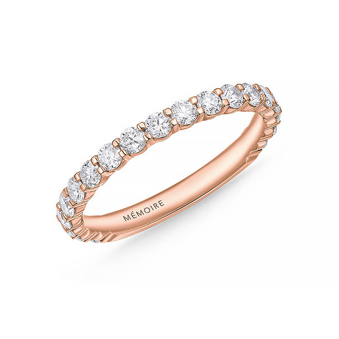 Petite Prong 3/4 Round Band .72-.80ctw (2.15mm stones)