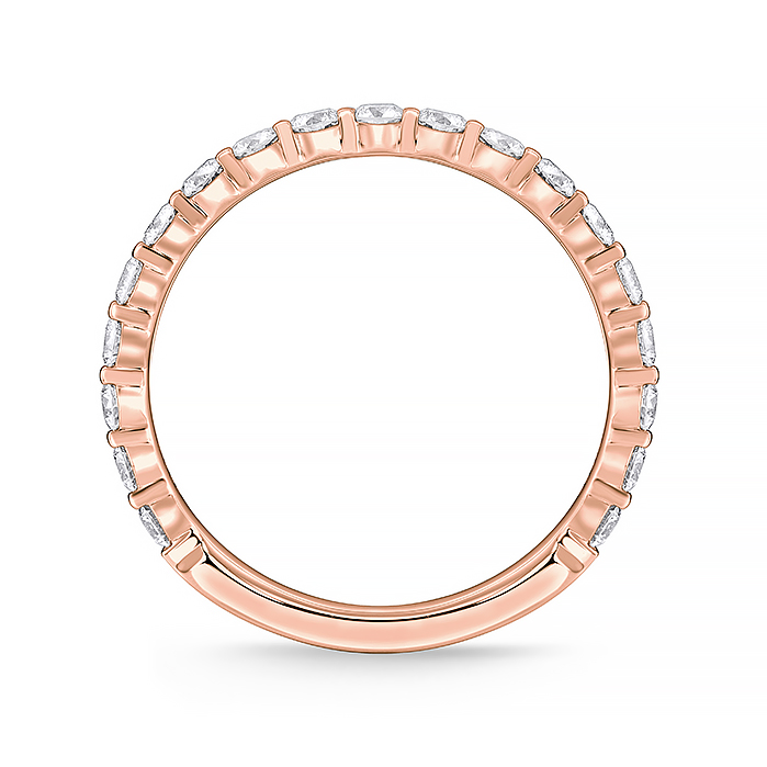 Petite Prong 3/4 Round Band .72-.80ctw (2.15mm stones)