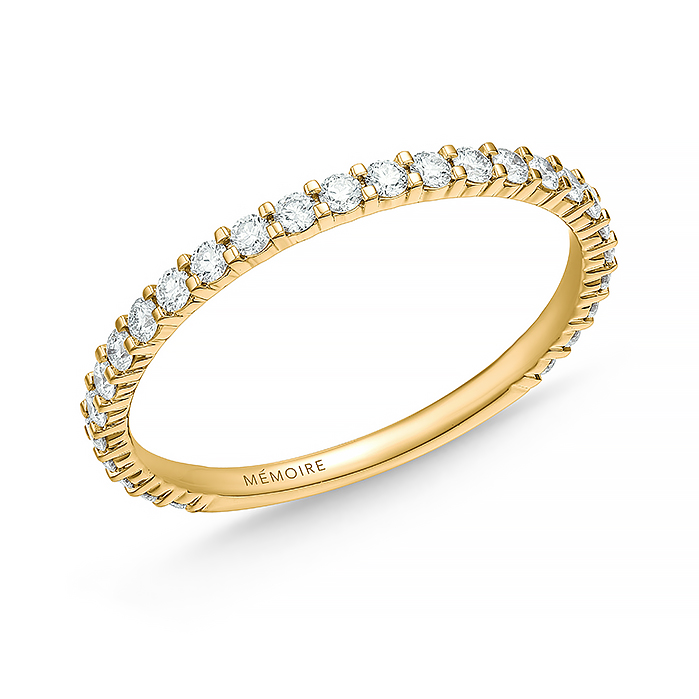 Petite Prong 3/4 Round Band .30-.35ctw (1.40mm stones)