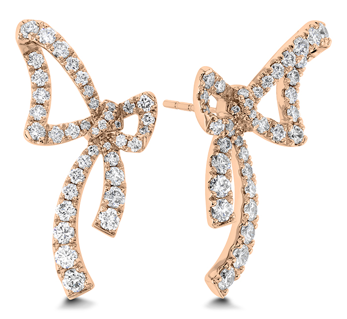 Presence Side Loop Bow Earrings 1.39-1.45ctw