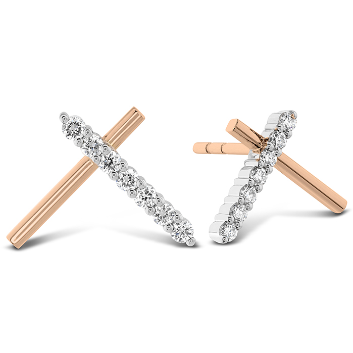 Luna Intercross Earrings .12-.14ctw approx.