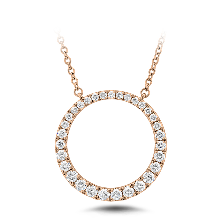 Graduated Diamond Circle Necklace .50ctw approx.