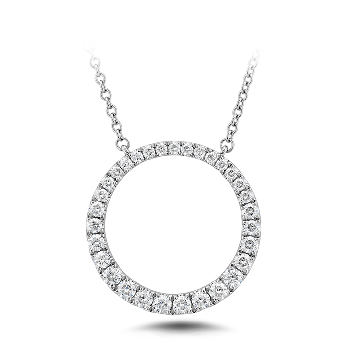 Graduated Diamond Circle Necklace .50ctw approx.