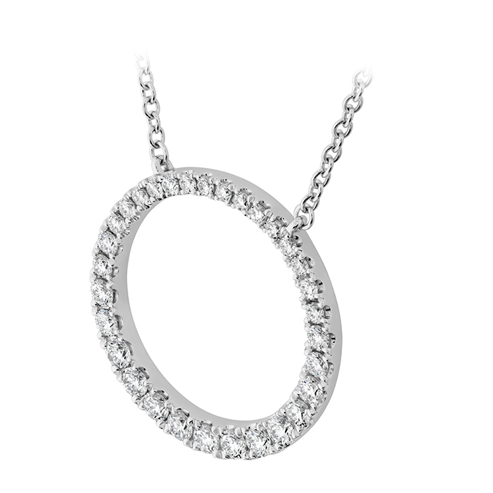 Graduated Diamond Circle Necklace .50ctw approx.
