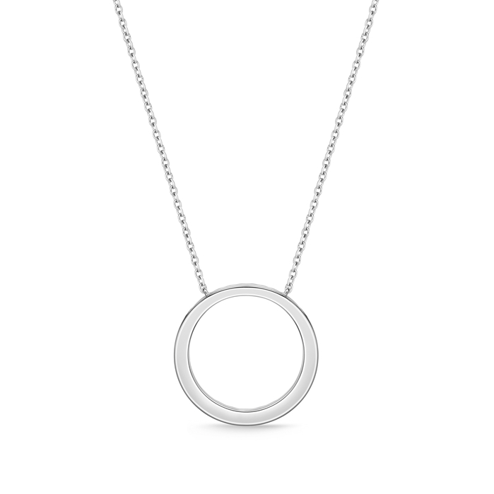 Graduated Diamond Circle Necklace .50ctw approx.