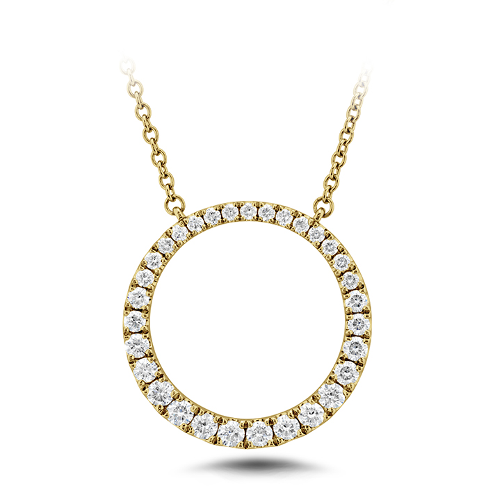 Graduated Diamond Circle Necklace .50ctw approx.
