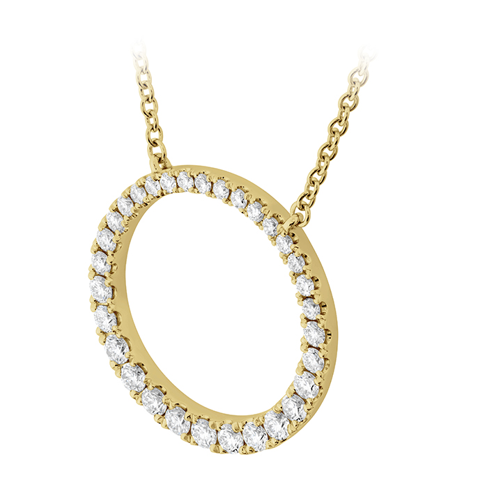 Graduated Diamond Circle Necklace .50ctw approx.