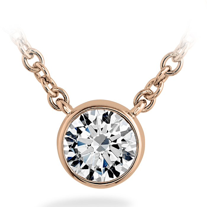 Cascade Solitaire Bezel Pendant .28-.33ctw approx.